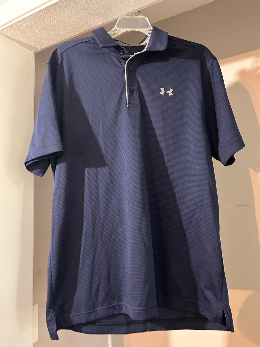 LG Navy Blue Performance Polo with Contrast Trim